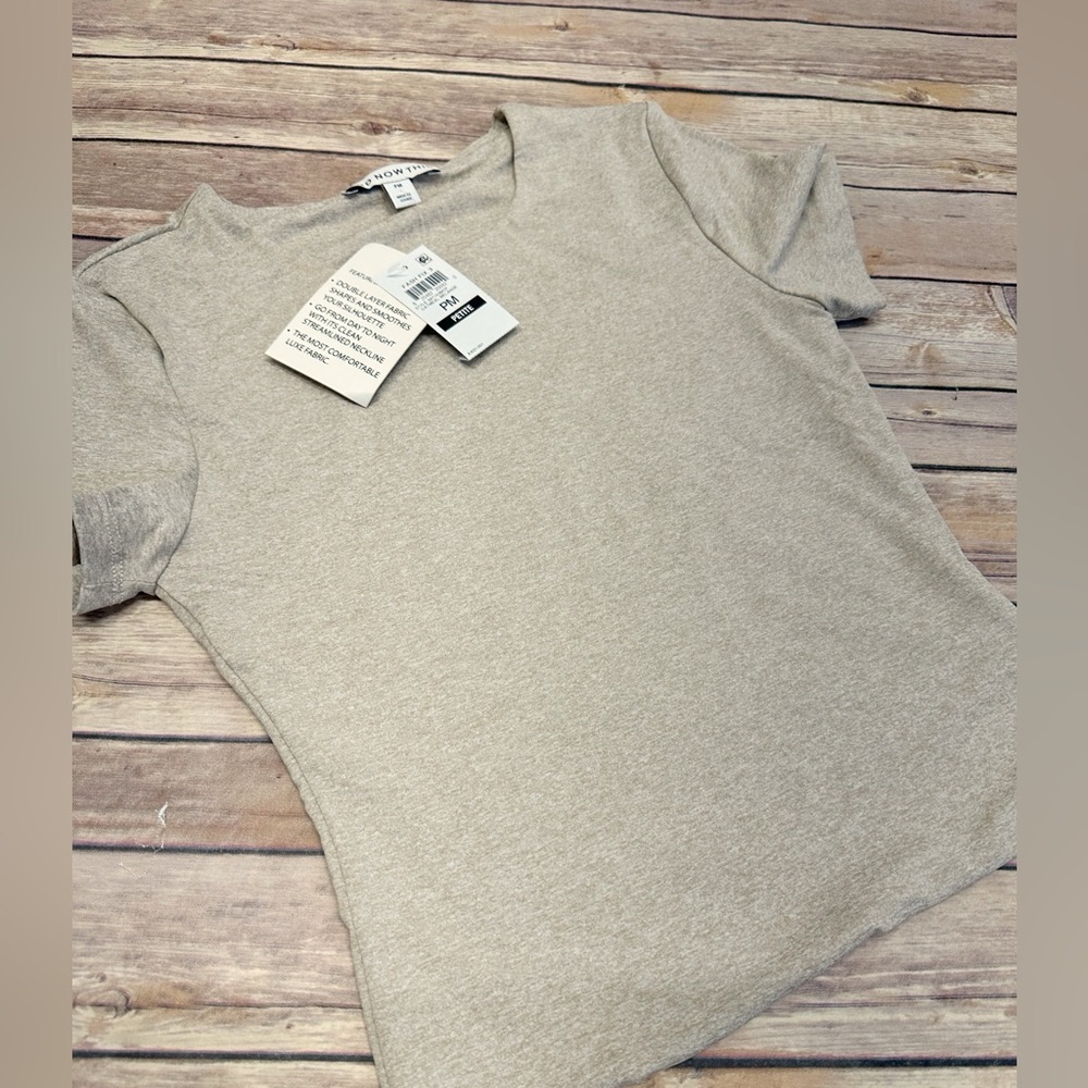 AND NOE THIS crew neck slim fit T-shirts oatmeal size PM - Picture 3 of 5